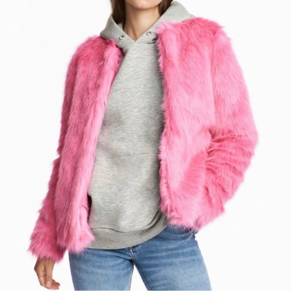 Pink Furry BARBIE Coat